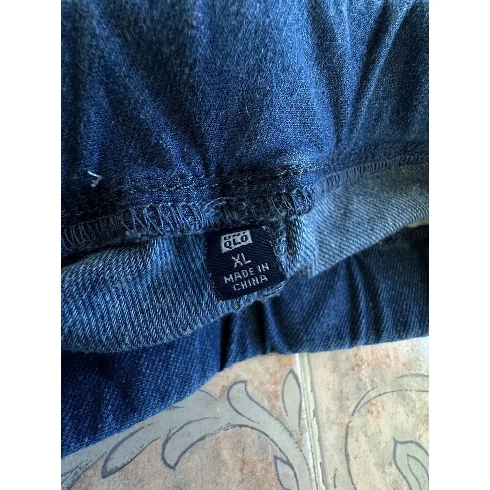 Uniqlo Kids Blue Jean‎ Look Leggings Pants Girls XL